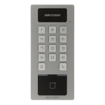 Terminal control acces si interfon cu tastatura, cititor card, Bluetooth, Wi-Fi, Alarma - HIKVISION DS-K1T502DBWX