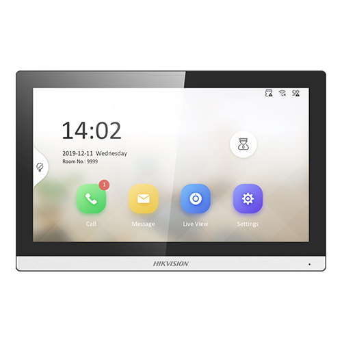 Monitor videointerfon TCP/IP, Wi-Fi, ecran LCD 7', Alarma  - HIKVISION DS-KH6350-WTE1