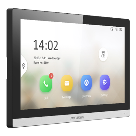 Monitor videointerfon TCP/IP, Wi-Fi, ecran LCD 7', Alarma  - HIKVISION DS-KH6350-WTE1 - imagine 2