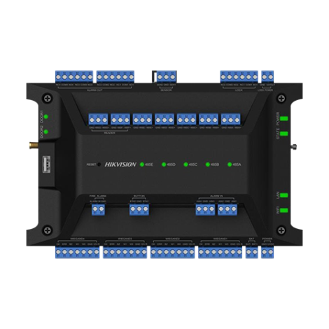 Centrala control acces, 2 usi, extensibil pana la 126 usi, Wi-Fi, RS485, Wiegand - HIKVISION DS-K2702WX-E1P - imagine 2