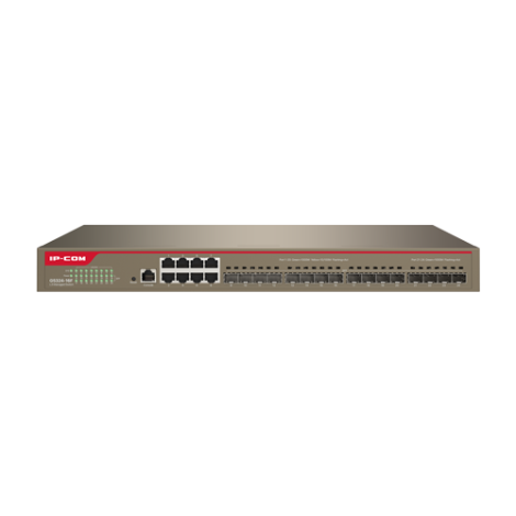 Switch 8 porturi Gigabit, 16 porturi SFP Gigabit, L3 Cloud Management - IP-COM G5324-16F