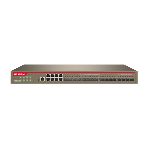 Switch 8 porturi Gigabit, 16 porturi SFP Gigabit, L3 Cloud Management - IP-COM G5324-16F