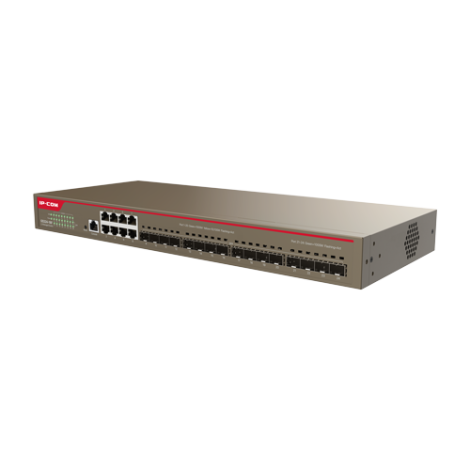 Switch 8 porturi Gigabit, 16 porturi SFP Gigabit, L3 Cloud Management - IP-COM G5324-16F - imagine 2