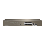 Switch 8 porturi PoE Gigabit, 1 port RJ45 Gigabit, 1 port SFP Gigabit, 1U, L3 Management - IP-COM G5310P-8-150W