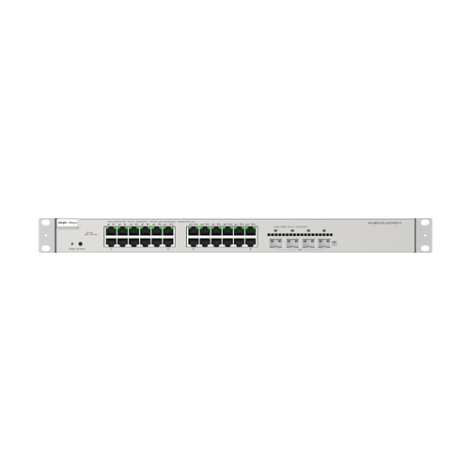 Switch 24 porturi PoE Gigabit, 4 porturi SFP+ 10G, L3 Cloud Management - Ruijie RG-NBS5200-24GT4XS-P