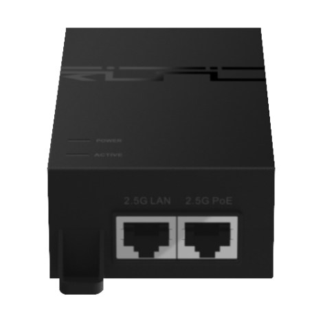 Injector 1 port PoE++, 2.5G, 56V, 60W - Ruijie RG-POE-50-60W-MG - imagine 2