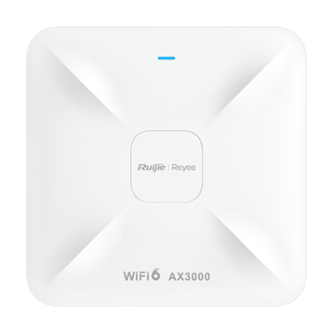 Access Point Wireless AX3000 Dual-Band, Wi-Fi 6, 1x RJ45 2.5G, 1x RJ45 1G, PoE IN, Cloud Management - Ruijie RG-RAP2260