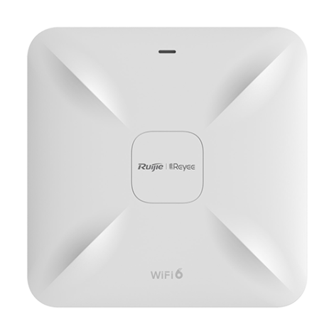 Access Point Wireless AX1800 Dual-Band, Wi-Fi 6, 2x RJ45 Gigabit, PoE IN, Cloud Management - Ruijie RG-RAP2260(G)