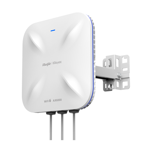 Access Point exterior AX6000 Dual-Band, Wi-Fi 6, 1x RJ 2.5G, 1x SFP, PoE IN, Cloud Management - Ruijie RG-RAP6260(H)