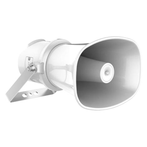 Difuzor IP cu palnie 25W, Mic., 4GB EMMC, iesire Alarma 12VDC 25mA, IP67 - HIKVISION DS-QAZ1325G1T