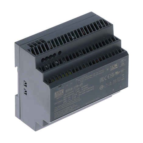 Sursa alimentare 48V DC, 3.2A, 150W, montaj sina DIN - HIKVISION DS-KAW150-4N