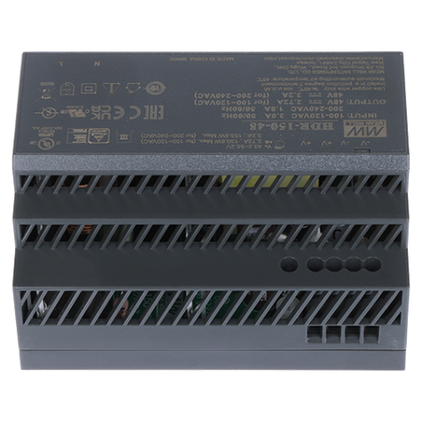 Sursa alimentare 48V DC, 3.2A, 150W, montaj sina DIN - HIKVISION DS-KAW150-4N - imagine 3