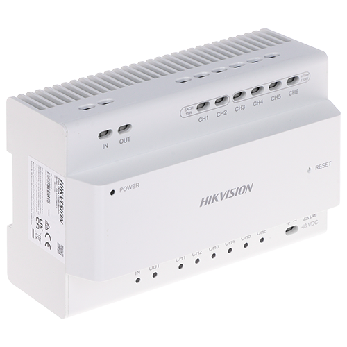Distribuitor Video/Audio, 2 fire pentru 6 posturi interior/exterior  - HIKVISION DS-KAD7060EY