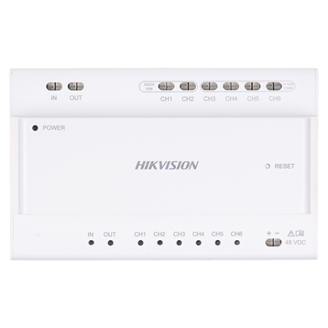 Distribuitor Video/Audio, 2 fire pentru 6 posturi interior/exterior  - HIKVISION DS-KAD7060EY - imagine 2