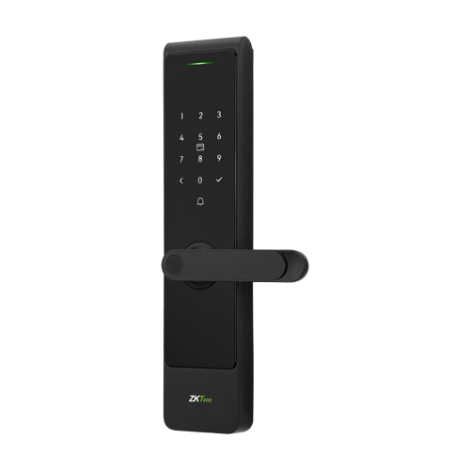 Incuietoare rezidentiala WiFi, cititor de amprenta, carduri, tastatura, sonerie, compatibila ZSmart - ZKTeco DL-SL01-T430H - imagine 3