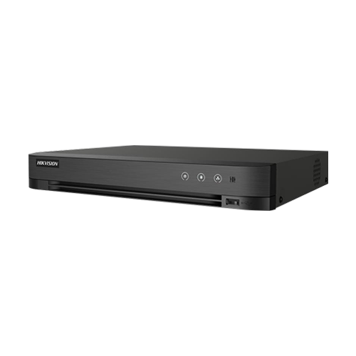 DVR AcuSense, 4 ch analog max. 4K+ 4 ch IP max. 4K, Alarma I/O - HIKVISION iDS-7204HTHI-M1-S(4A+4/1ALM)