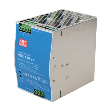 Sursa de alimentare in comutatie, 24V / 20A, sina DIN - MEAN WELL NDR-480-24