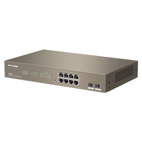 Switch 8 x RJ45 Gigabit, 2 x SFP Gigabit Uplink, Cloud Management - IP-COM G3310F - imagine 3