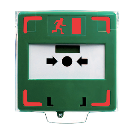 Buton aplicabil din plastic pentru iesire de urgenta, LED, buzzer (PICTOGRAMA) CSB-803 - imagine 2