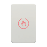Buton de iesire Touch, plastic alb, montaj aparent, 12-24 Vcc, NO-NC-COM, LED, 86 x 55 mm CSB-86-P1
