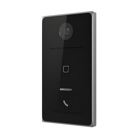 Panou exterior videointerfon TCP/IP, Wi-Fi, 2MP, IR 2.5m, 1 familie, montaj aparent, PoE - HIKVISION DS-KV6133-WME1-Aparent - imagine 3