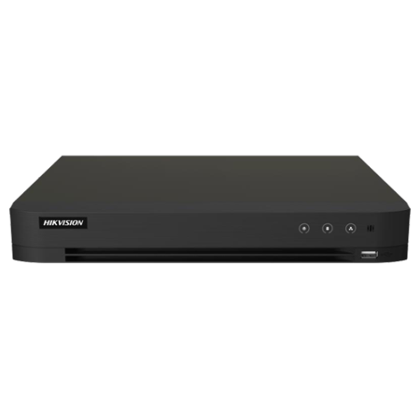 DVR AcuSense 16 ch., 5MP + 8 ch. IP 6MP, Alarma I/O, VCA - HIKVISION iDS-7216HQHI-M1-XT(16A+4/1ALM)