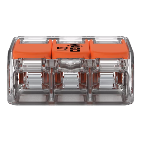 Conector derivatie 3 fire, max. 4 mmÂ² (50 buc.) - WAGO 221-413 - imagine 2