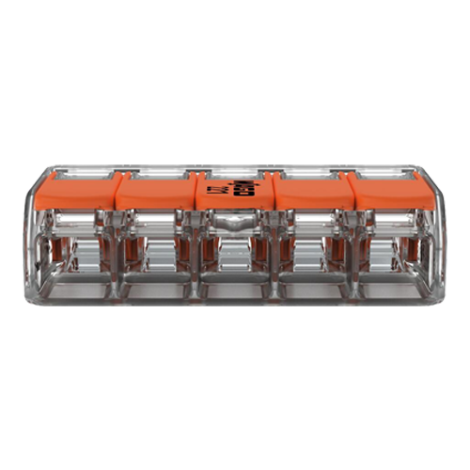 Conector derivatie 5 fire, max. 6 mmÂ² (15 buc.) - WAGO 221-615 - imagine 2