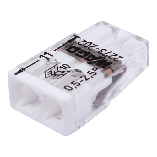 Conector compact de imbinare, 2 fire, max. 2.5 mmÂ² (100 buc.) - WAGO 2273-202