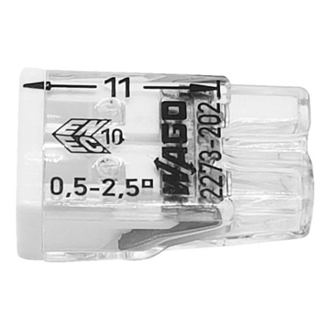 Conector compact de imbinare, 2 fire, max. 2.5 mmÂ² (100 buc.) - WAGO 2273-202 - imagine 2
