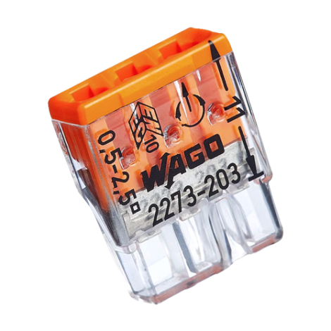Conector compact de imbinare, 3 fire, max. 2.5 mmÂ² (100 buc.) - WAGO 2273-203 - imagine 2