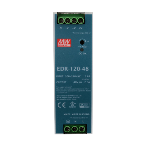 Sursa de alimentare in comutatie, 24V / 6.5A, sina DIN - MEAN WELL EDR-150-24 - imagine 2