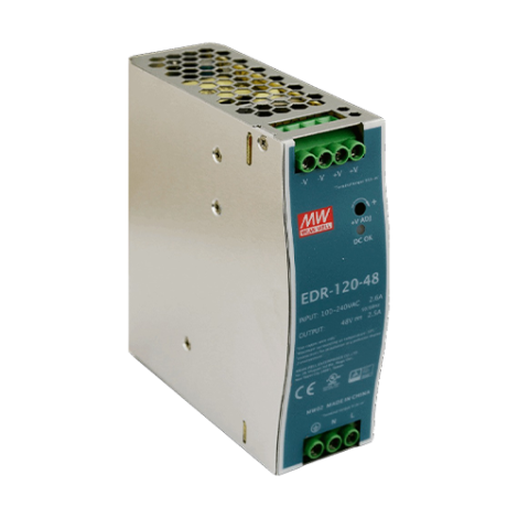 Sursa de alimentare in comutatie, 24V / 6.5A, sina DIN - MEAN WELL EDR-150-24 - imagine 3