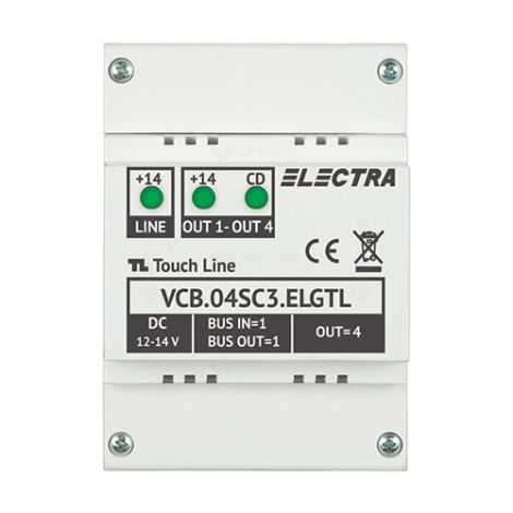 Doza derivatie video 4 iesiri - ELECTRA VCB.04SC3.ELGTL