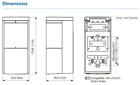 Detector MW de detectare a vehiculelor, distanta 8 metri - OPTEX OVS-02GT - imagine 4