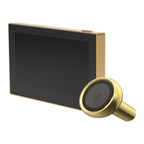 Vizor electronic smart, Wi-Fi, FullHD 1080P, monitor 4.3 inch, acumulator 2200mAh, Auriu - EZVIZ CS-HP2-Golden - imagine 2