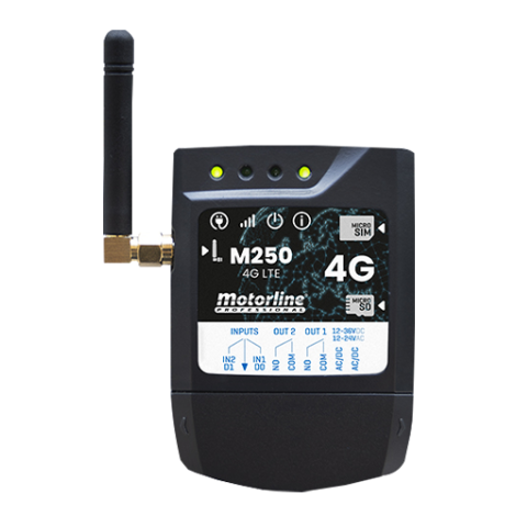 Controller GSM 4G, Bluetooth, 2 relee, card SIM inclus MOTORLINE GSM-M250 - imagine 2
