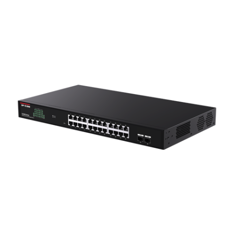 Switch 24 porturi RJ45 Gigabit, 2 porturi SFP Gigabit, Cloud Management - IP-COM G2226F - imagine 2