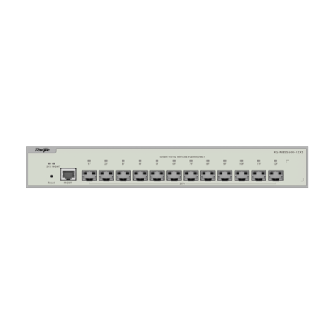 Switch 12 porturi SFP+ 10 Gbps, L3 Cloud Management - Ruijie RG-NBS5500-12XS