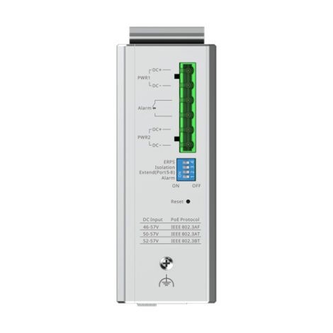 Switch industrial 7 x RJ45 1G PoE+, 1 x RJ45 1G PoE++, 2 x SFP, L2 Cloud Management - Ruijie RG-NIS2100-8GT2SFP-HP - imagine 4