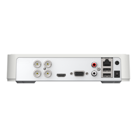 Deep Learning - DVR 4 ch. video 2MP lite + 1 ch. IP max. 2MP, AUDIO 'over coaxial', 1U - HIKVISION DS-7104HGHI-M1-T - imagine 3