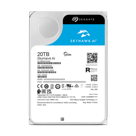 Hard disk 20TB - Seagate Surveillance SKYHAWK AI ST20000VE - imagine 4