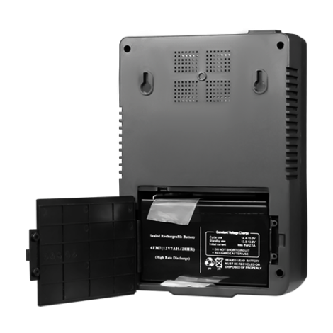 UPS TSY Power, 1000VA/600W, LED, AVR-repornire automata, Management, 8 x Schuko, 2 x RJ45, 1 X USB type B TSY-D-1K0-LED - imagine 4
