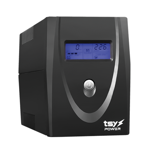 UPS TSY Power, 600VA/360W, LCD, AVR-Repornire automata, Management, 2 x Schuko, 2 x RJ45, 1 X USB type B TSY-MP-0K6-LCD