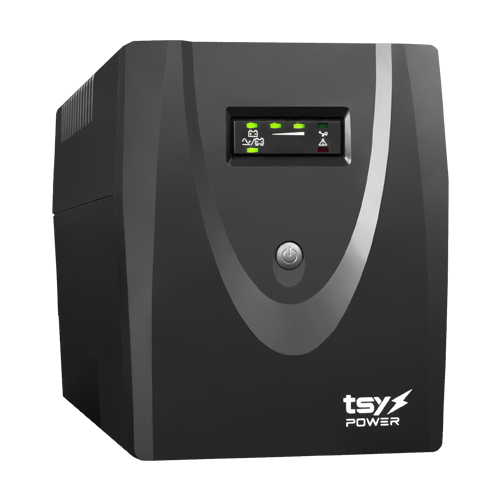 UPS TSY Power, 2000VA/1200W, LED, AVR-repornire automata, Management, 4 x Schuko, 2 x RJ45, 1 X USB type B TSY-MP-2K0-LED