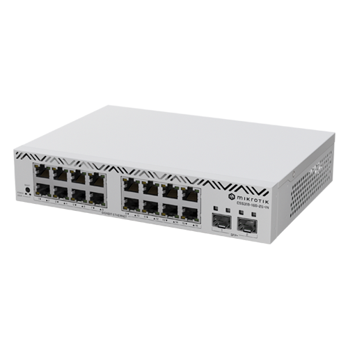 Cloud Smart Switch, 16 x Gigabit, 2 x SFP+ 10Gbps, 1U - Mikrotik CSS318-16G-2S+IN