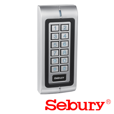 Cititor/Controler stand-alone cu tastatura si cititor card, antivandal - SEBURY SEB-W1-B