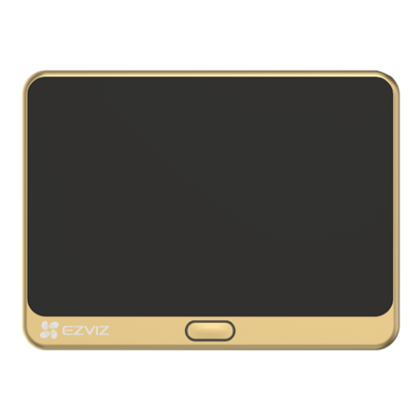 Vizor electronic smart, Wi-Fi, FullHD, monitor 4.3 inch, sonerie, acumulator 4600mAh, Auriu - EZVIZ CS-DP2C-Golden - imagine 2