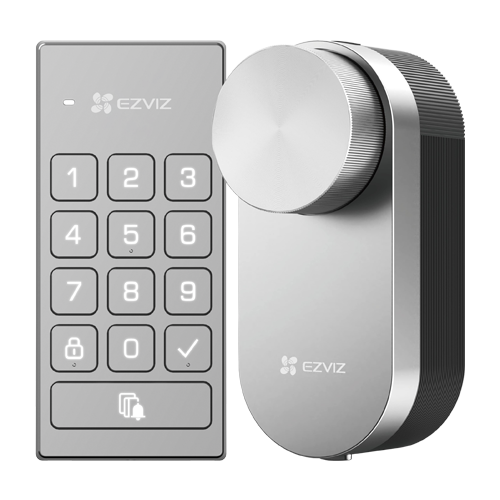 Incuietoare inteligenta cu tastatura multifunctionala, inchidere automata, alerta usa deschisa - EZVIZ CS-DL01/DL01CP