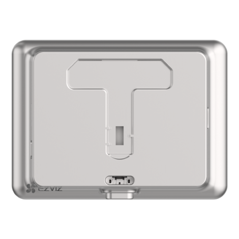 Vizor electronic smart, Wi-Fi, FullHD, monitor 4.3 inch, sonerie, acumulator 4600mAh, PIR - EZVIZ CS-DP2C-Silver - imagine 3
